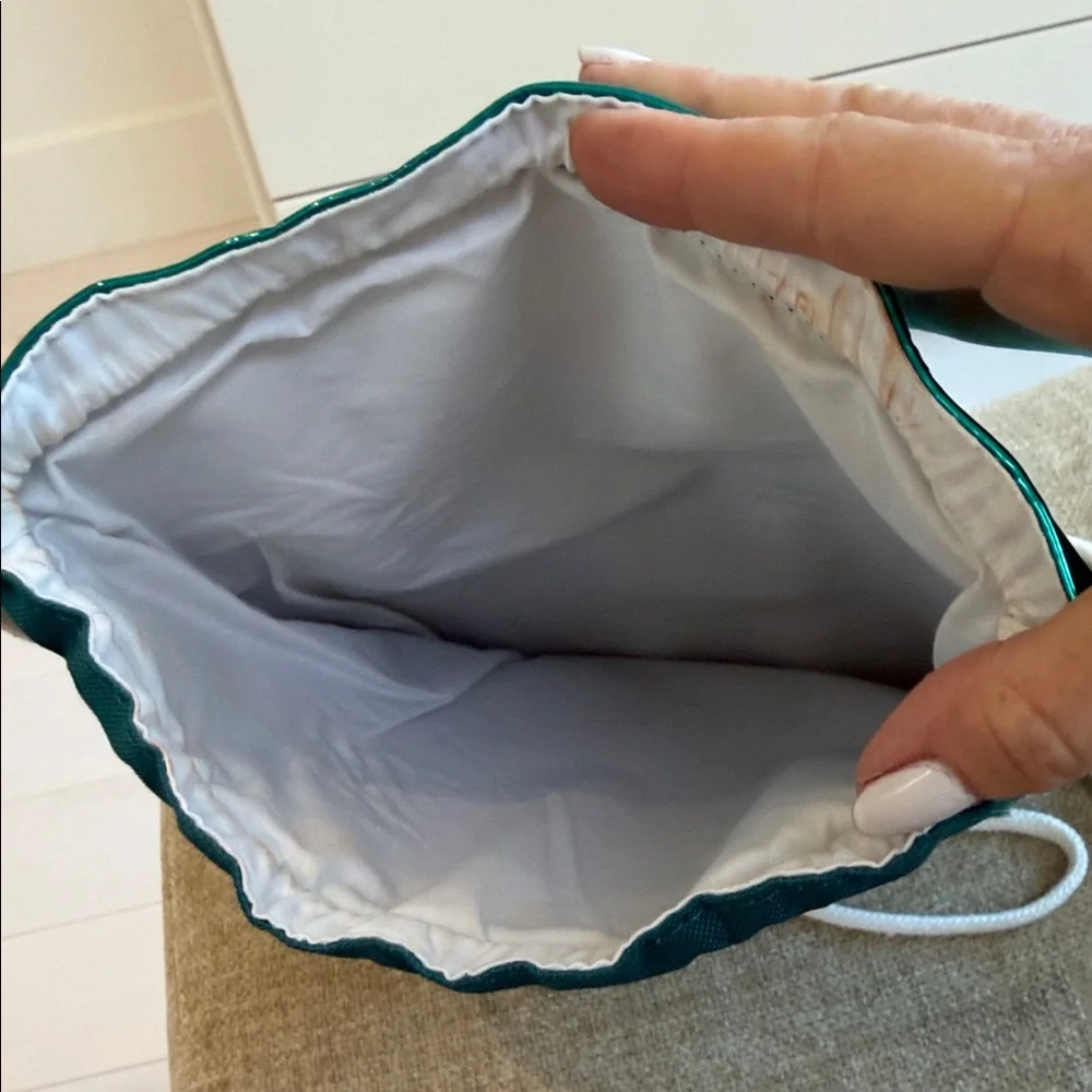 Riki Loves Riki Teal Drawstring Bag